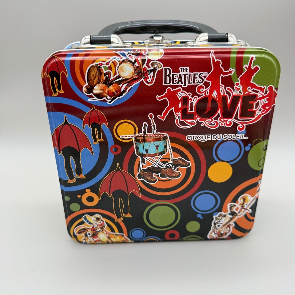 The Beatles Cirque du Soleil Love Tin Tote Lunch Box Sgt Peppers Vandor 52007
